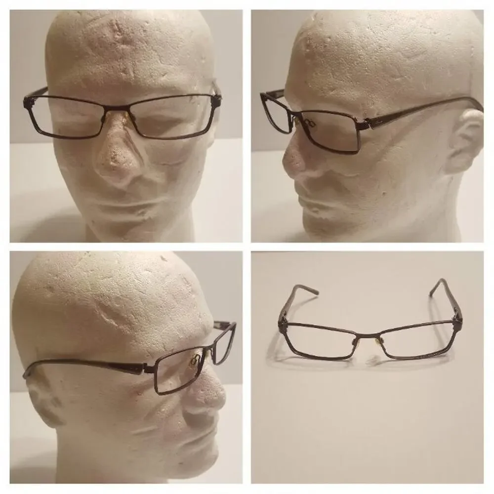 LIGHTEC BY MOREL 7071L PLUM METAL FRAME EYEGLASSES 52X15X135